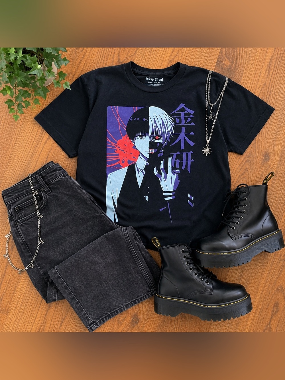 Tokyo Ghoul Kaneki Ken Graphic Tee Black Medium